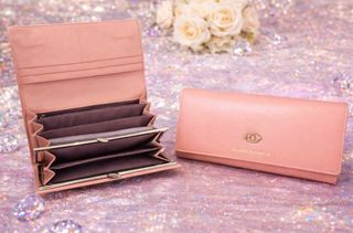 Elegante monedero/billetera rosa