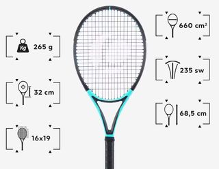 Raqueta Tenis Artengo TR500 Lite 265g