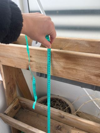 Estantería de madera para plantas