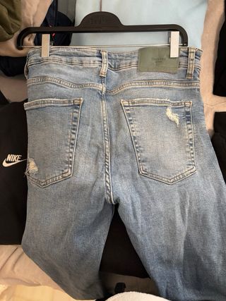 Vaqueros Bershka Super Skinny Azules Talla M