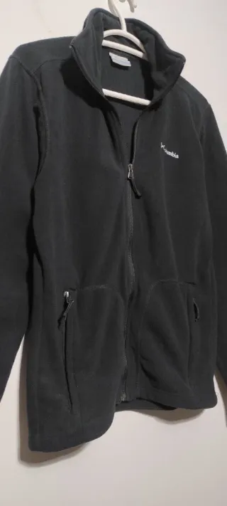 Forro polar Columbia negro de hombre – talla S