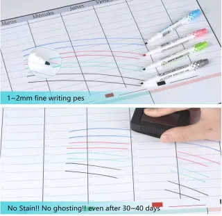 Pizarra Semanal Magnética + Rotuladores