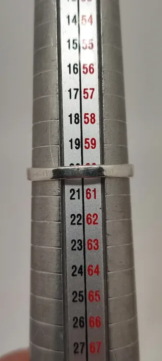 Anillo ajustable de plata y Rubí.