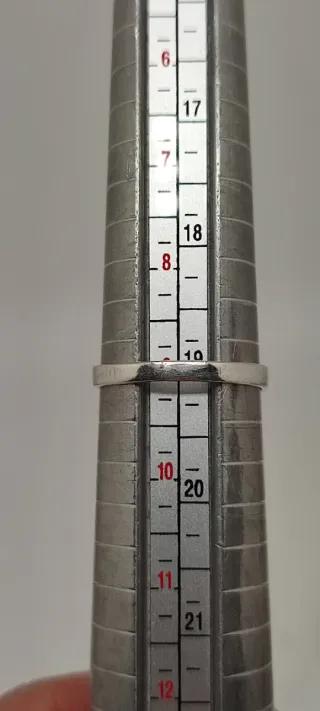 Anillo ajustable de plata y Rubí.