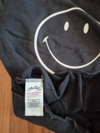 Sudadera Ellesse x Smiley Negra Talla M