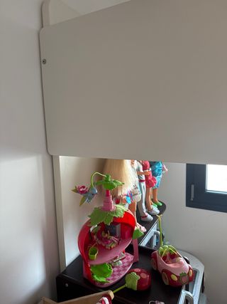 Litera 90cm con estantería y armario