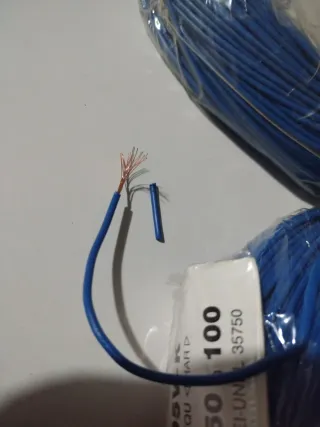 300mt Cavo unipolare flessibile H05V-K 0.50mmq blu