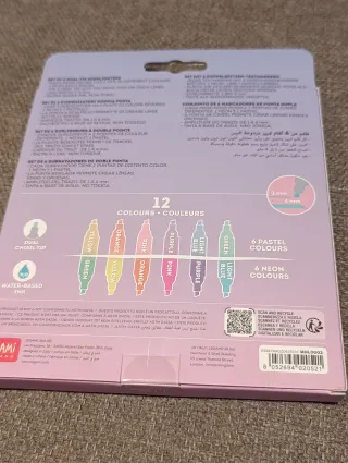 Set 6 Evidenziatori Dual-Tip Legami