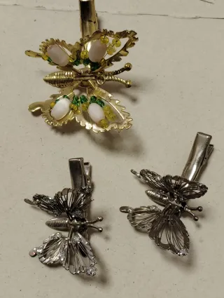 Pinzas para el pelo de Mariposa Vintage