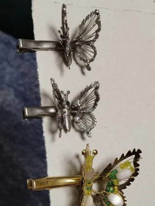 Pinzas para el pelo de Mariposa Vintage
