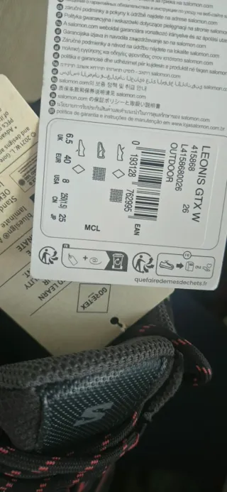 Salomon GoreTex Trekking talla 40 nuevas