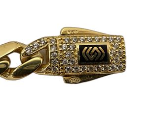 pulsera oro 18k con circonita