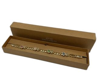 pulsera oro 18k con circonita