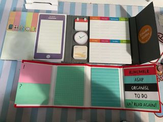 Lote washi tapes y notas adhesivas