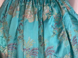 Traje de Fallera Morado y Azul