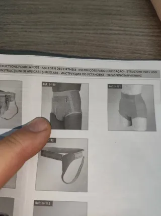 Faja hernia inguinal hombre talla S120