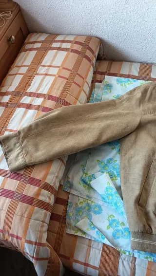 Chaqueta Emilio Tucci ante beige-marrón T.52