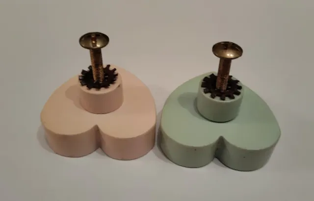 Lote 7 Tiradores Corazón Madera