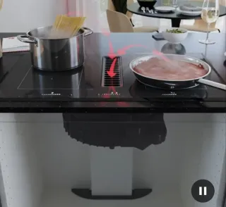 Placa Inducción TÄCKNAN Extractor Integrado