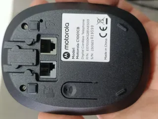 Teléfono fijo Motorola inalámbrico negro