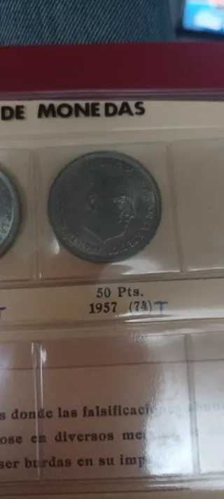 Monedas 50 Pesetas 1957