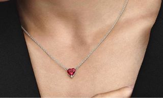 Collar Pandora Corazón Rojo