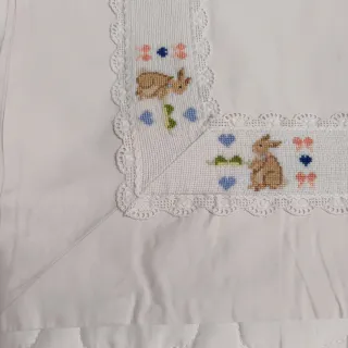 Juego sábanas bordado para cama individual