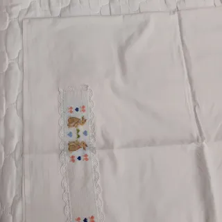 Juego sábanas bordado para cama individual