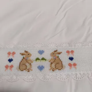 Juego sábanas bordado para cama individual