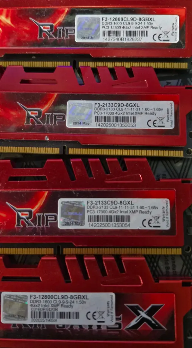 Memorias RAM G-Skill 16gb ddr3