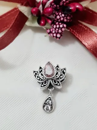Charm Fiore di Loto Argento S925