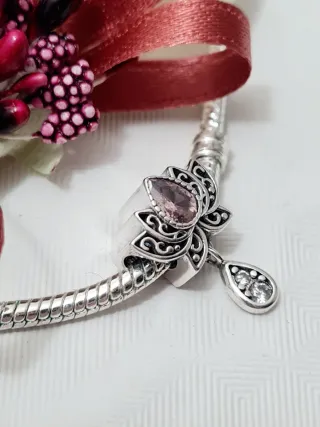 Charm Fiore di Loto Argento S925