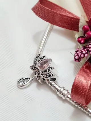 Charm Fiore di Loto Argento S925
