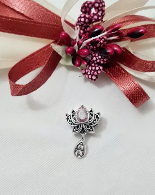 Charm Fiore di Loto Argento S925