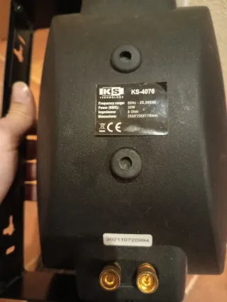 Pareja Altavoces KS Technology con Soporte Pared