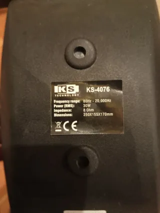 Pareja Altavoces KS Technology con Soporte Pared