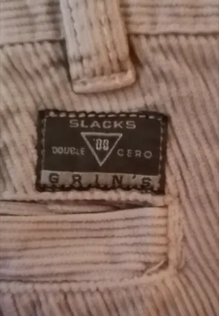 Pantalones de pana beige talla 36