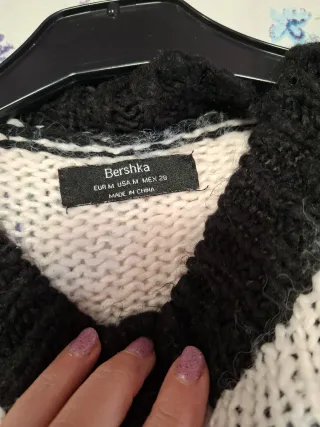 Jersey de punto oversize rayas