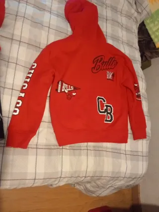 Sudadera Chicago Bulls Roja Talla 9-10