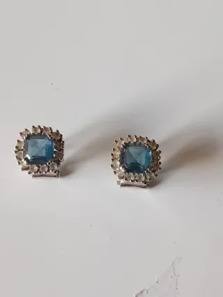 Pendientes Plata Ley 925 Azul