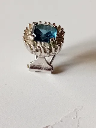 Pendientes Plata Ley 925 Azul