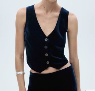 Chaleco Terciopelo Mango Talla S