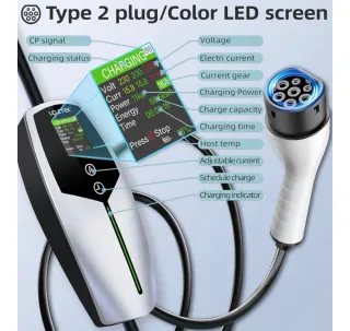 LCLCTEK Cargador Coche Eléctrico 11kW Tipo 2