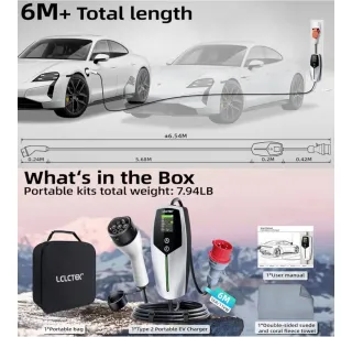 LCLCTEK Cargador Coche Eléctrico 11kW Tipo 2