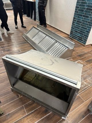 Campana extractora hostelería acero inox