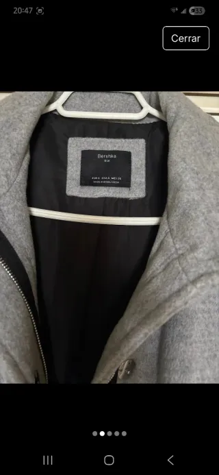 Abrigo de invierno gris