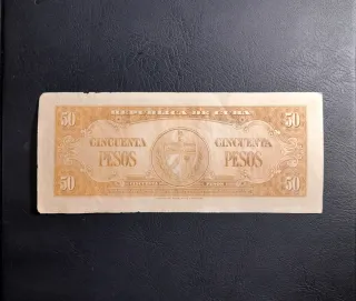🇨🇺 Billete 50 Pesos Cuba 1958