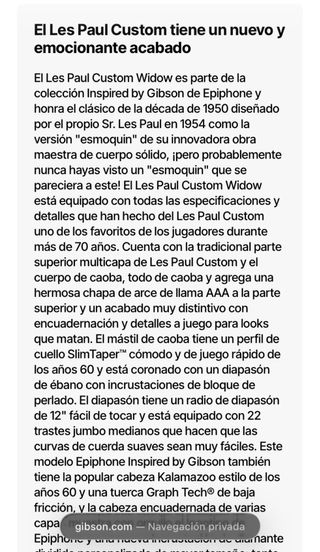 Epiphone Les Paul LP Custom Widow