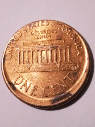 MONEDA 1 CENTAVO LINCOLN.2001.ERROR  DESCENTRADA.