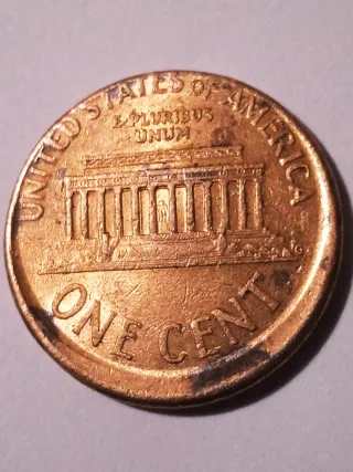 MONEDA 1 CENTAVO LINCOLN.2001.ERROR  DESCENTRADA.